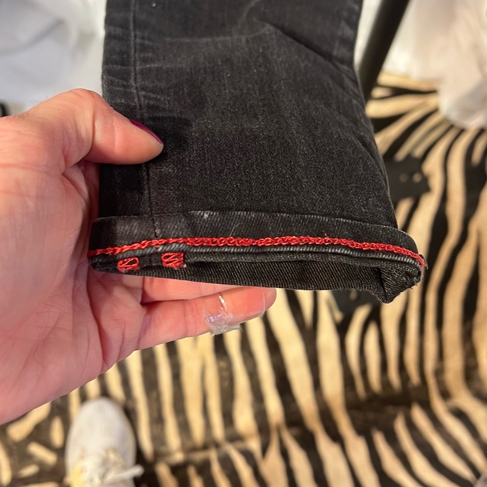 Johnny Was Black Demin Jeans Size 27 - Picture 5 of 11